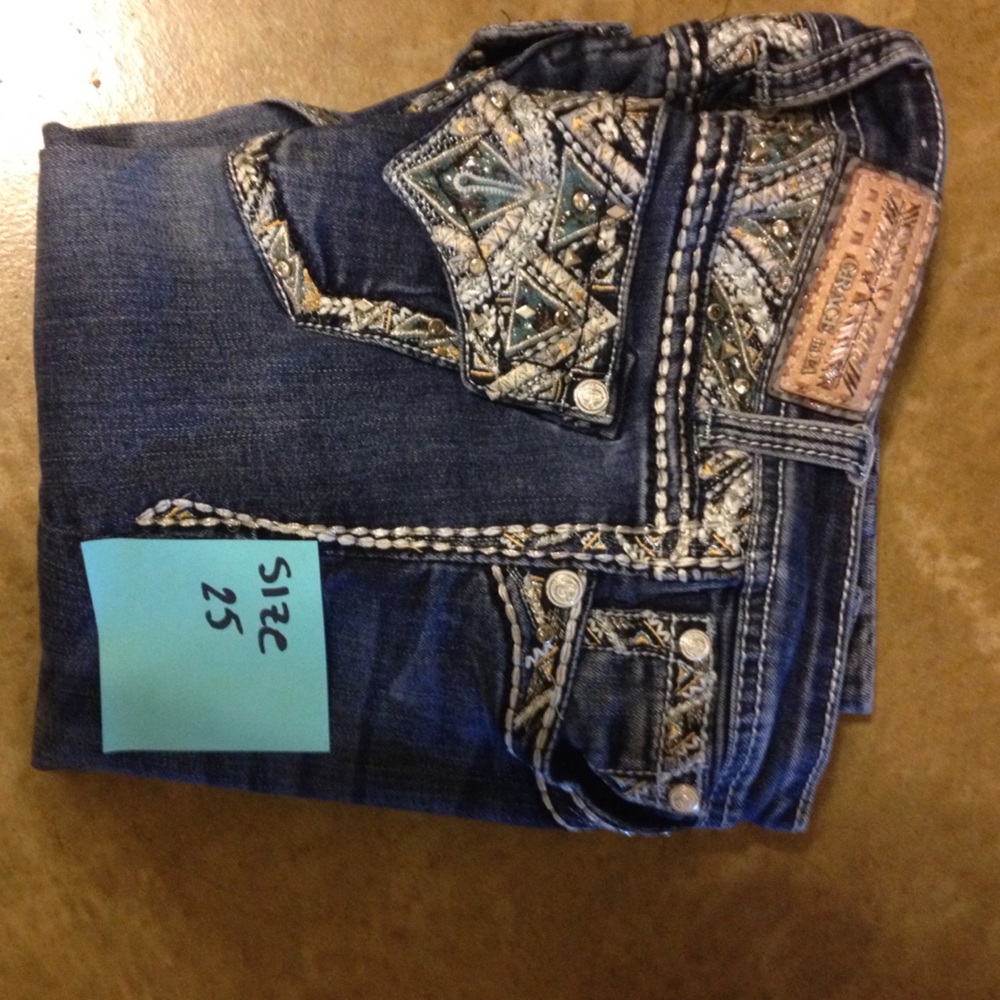 Grace in L.A. blue jeans